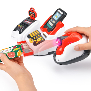 3 IN 1 supermercato fingono di giocare a fare acquisti IN età prescolare giocattoli elettronici per registratori di cassa per bambini con Scanner per cassa - Product Image 3