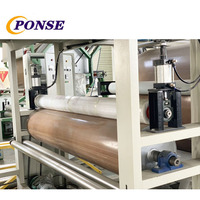Papel pintado PU cuero polar tela no tejida película solvente base pegamento máquina laminadora