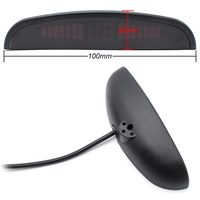 Bigyi — système Radar de secours pour véhicule, 4 pièces 16MM, 12V, capteurs de stationnement plats, à affichage LED, pour toutes les voitures