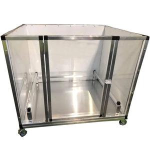 Caja de Parto para Mascotas de Vidrio de 48" x 48" x 24" de Venta Directa de Fábrica, Caja de Parto Elevada para <span class=keywords><strong>Bulldog</strong></span> Francés Grande, Tamaño Personalizable - Product Image 3