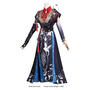 Costume de boxe <span class=keywords><strong>invincible</strong></span> 'Dream Jianghu' pour cosplay féminin, leader de guilde <span class=keywords><strong>l</strong></span>égendaire, 100% coton, découpe automatisée - Product Image 2