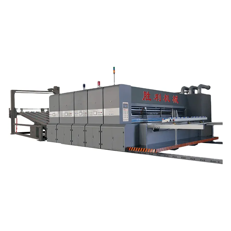 YKW2500*2500 lead edge feeder printing slotting die cutting machine carton making machine