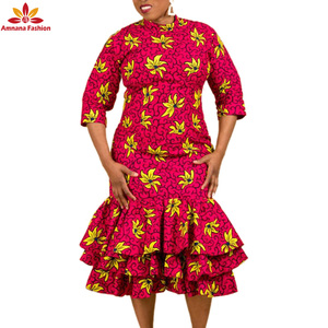 Robe traditionnelle <span class=keywords><strong>africaine</strong></span> pour femme, en tissu imprimé ciré, grande taille, prix en gros, Offre Spéciale - Product Image 2