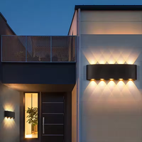 Applique murale LED éclairante vers le haut et vers le bas, étanche, pour intérieur et extérieur, chambre, salon, couloir