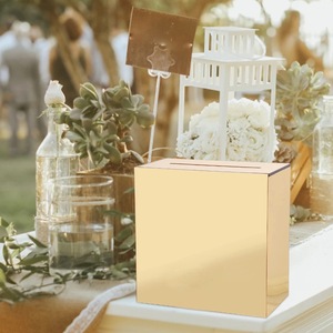 New Design Personalized Acrylic Wish <b>Card</b> <b>Box</b> for Precious Wedding Moments for Wedding Party - Product Image 4