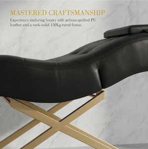 High End Comfort Reclining Facial Bed with <b>Stool</b> Set Professional Salon Furniture for Spa and Clinic - Product Image 2