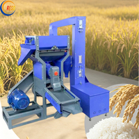 Machine commerciale de tête de granule de décortiqueuse de balle de riz rouleau en caoutchouc fraiseuse de riz de son fin