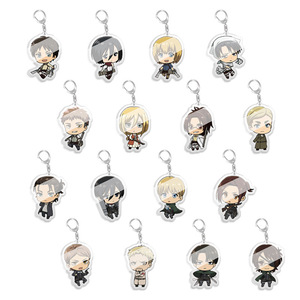 59 Estilos de <span class=keywords><strong>Shingeki</strong></span> <span class=keywords><strong>No</strong></span> <span class=keywords><strong>Kyojin</strong></span>, Rivaille, Ackerman, Eren Jaeger, Llavero de Acrílico de Anime, Joyería de Plástico de Dibujos Animados - Product Image 2