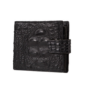 Portafogli da uomo in vera pelle <span class=keywords><strong>portafoglio</strong></span> con blocco Rfid Bifold a grana di <span class=keywords><strong>coccodrillo</strong></span> all'ingrosso della fabbrica alla moda - Product Image 2