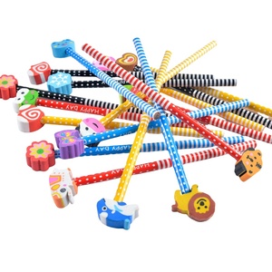 Nouveau design mignon drôle <span class=keywords><strong>crayon</strong></span> personnalisé différent dessin animé en forme de gomme <span class=keywords><strong>sur</strong></span> <span class=keywords><strong>crayon</strong></span> adapté aux étudiants et aux enfants - Product Image 2