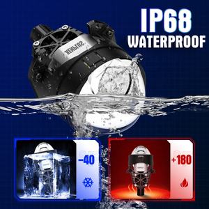 XENPLUS <span class=keywords><strong>Logo</strong></span> Personnalisé Bi Projecteur LP33 2.5 Pouces 120W 30000LM Super <span class=keywords><strong>Lumineux</strong></span> Bi LED Laser Projecteur - Product Image 3