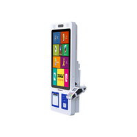 Kiosco de Autopago Automático ZHONGJI OEM/ODM, Máquina POS de Montaje en Pared, Lector de Códigos de Barras, Múltiples Opciones de Pago en Efectivo, Sistema Operativo Windows