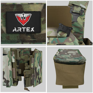 เสื้อกั๊กยุทธวิธีแบบแผ่นไนลอน 500D พร้อมระบบปลดเร็ว ระบายอากาศได้ดี ระบบโมลล์ ชัลเลโก ทาคติโก แบบตัดด้วยเลเซอร์ - Product Image 4