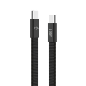 Câble de charge rapide USB-C 240W 6A Pd 1,2m Type-C vers Type-C Câble de charge <span class=keywords><strong>plat</strong></span> pour téléphone pour <span class=keywords><strong>iPhone</strong></span> 15 - Product Image 2