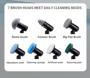 7 in 1 Cordless <strong>Power</strong> Floor Electric <strong>Scrubber</strong> Cleaning <strong>Brushes</strong> Electric Spin Cleaner - Product Image 3