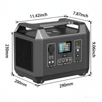 Chargeur sans fil 600W 1200W, chargeur rapide Type-C, panneau solaire MPPT, lampe de poche, station d'alimentation portable pour le camping et les voyages