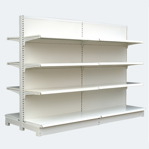 Estantes de mercado de acero blanco personalizados de fábrica Estante de exhibición de color personalizado de góndola <span class=keywords><strong>para</strong></span> uso en tienda <span class=keywords><strong>para</strong></span> <span class=keywords><strong>minimarket</strong></span> - Product Image 5