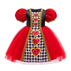 Costume de Reine des Cœurs pour Filles Halloween DISP-018 - Product Image 1
