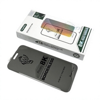 Prix d'usine pour iPhone 16 Plus, protection d'écran en verre trempé HD 8K, anti-espionnage, résistant aux rayures 9H