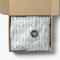 Papier d'emballage en papier vélin simple face enduit de cire, matériaux recyclés, impression de logo personnalisée, prix d'usine, vêtements, chaussures