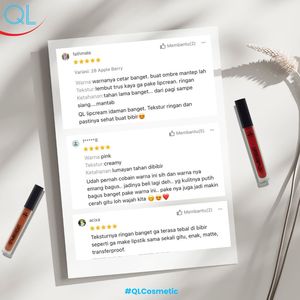 QL Lip Cream Matte ofrece un color de labios suave, con extractos de hierbas y certificado halal, en un tamaño regular, que ofrece un acabado mate vibrante. - Product Image 6