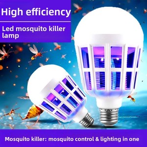 Ampoule LED anti-moustiques 9W, double fonction d'éclairage, culot E27, contrôle intelligent domestique, lampe anti-mouches - Product Image 3