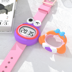 明瑞2026卸売 女の子向けギフト 子供用DIYキュートウォッチセット 防水デジタル腕時計 - Product Image 1
