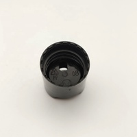 Bouchon à disque anti-déversement brillant noir en plastique PP 24/410 28/410 avec bec verseur pour bouteilles en plastique