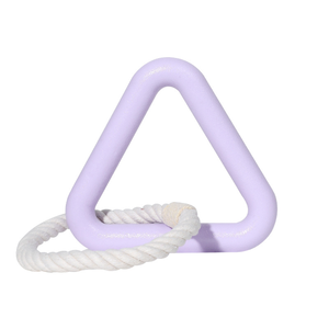 Eco-friendly cane da masticare giocattoli triangolo corda di cotone con anello di gomma divertente giocattolo di addestramento interattivo per Pet molare la pulizia dei denti - Product Image 5