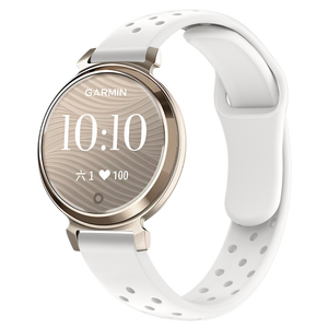 Bracelet de montre en silicone de 14 mm pour <span class=keywords><strong>Garmin</strong></span> <span class=keywords><strong>Lily</strong></span> 2, bracelet de <span class=keywords><strong>sport</strong></span> souple et respirant, remplacement pour femmes, vente en gros - Product Image 4