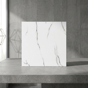 Baldosas de Porcelana Pulida Nano Arctic White, 600x600mm, Acabado Brillante, Cerámica Esmaltada, 8mm, Colección Cararra - Product Image 2
