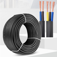 Hochwertiges 220V Single Flexible PVC Isoliertes Stromkabel 2-3 BVVB Flach kabel Litzen Kupferdraht 100m Rolle für Industrie