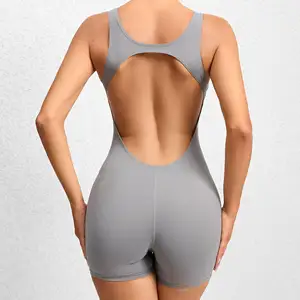 Playsuits bodysuits Workout Yoga tập thể dục mặc một mảnh thể thao phòng tập thể dục áo liền quần cho phụ nữ 2023