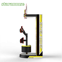Machine de boxe arcade Dragon Fist avec accepteur de billets personnalisé, pour sports de combat, fonctionnement à monnayeur, version anglaise pour usage en rue
