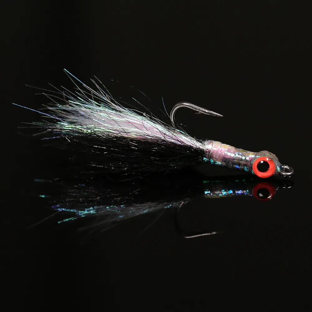 Lichtgevende Vis Oog Epoxy Minnow Streamer Vliegt Vissen Ijs Nasynchronisatie Zoutwater Vissen Fly Forel Bas Aas Aas Haak