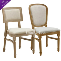 Chaise de mariage en plastique en gros, dossier rond, empilable, en résine PP, couleur bois, pour banquet, cérémonie, salle à manger, en vente