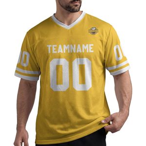 Custom Football Jersey Personalized With Name Number Logo V-<b>Neck</b> Unisex Adult Practice Uniform Fan Gear - Product Image 1