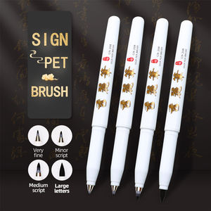 Bolígrafos de caligrafía negra para principiantes, pinceles de pincel para caligrafía, delineador de escritura, de buen uso, 4 Uds. - Product Image 2