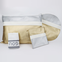 Ensemble de 4 pièces pour enfants, coussin personnalisé en Faux cuir brodé, cadeaux clients, produits judaques, pêche, housse