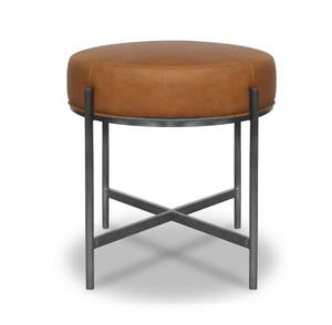 <span class=keywords><strong>Chaise</strong></span> d'hôpital moderne et durable tabouret de bar d'extérieur en cuir marron de <span class=keywords><strong>haute</strong></span> qualité cadre en métal à emboîtement noir - Product Image 2