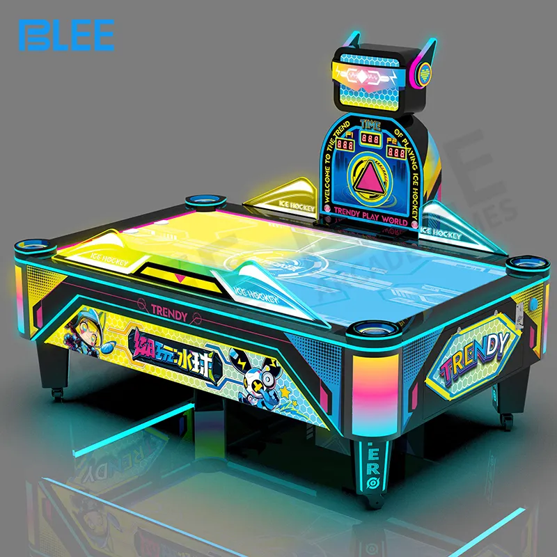 BLEE - Máquina de jogos de air hockey para ambientes internos, máquina multi-bolas para air hockey, operada por moedas
