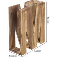 Organisateur de bureau en bambou sur mesure pour le bureau et le bureau à domicile avec rangement efficace pour magazines, design rectangulaire simple