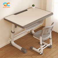 Solutions personnalisables Salle d'étude moderne Bureau d'étude robuste Table Chaise Ensemble pour petits espaces Bureau d'école pour adulte