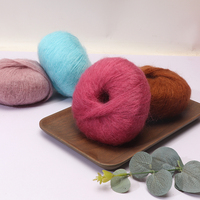 Hochfestes Nerz-Kaschmir garn für gestrickte Federschal-Mütze Gehäkelte Puppen leder pelz zubehör