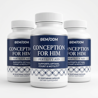 Capsules de bien-être reproductif pour hommes, marque privée OEM/ODM, soutien vitalité probiotique, complément quotidien