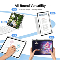 Casing iPad dengan Touchpad, Stand Tablet Lepas Pasang, Tombol Scissor Backlit 78-Key, Koneksi Nirkabel BT Multi Perangkat, Desain Tipis