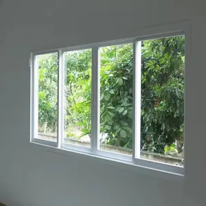 Modernes Design hurrikansichere hocheffekte doppelverglasung schiebefenster Glas schwarzer Aluminiumrahmen Fenster und Türen
