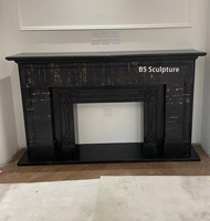 Meilleure sculpture de cheminée en travertin IRI sculptée à la main, design moderne et populaire, décoration intérieure, garantie 5 ans