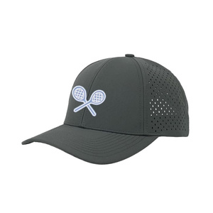 ยูนิเซ็กส์กันน้ำออกแบบได้เองโลโก้6แผงหมวกกอล์ฟหมวกเบสบอลตัดเลเซอร์ระบายอากาศได้สำหรับกีฬา - Product Image 6