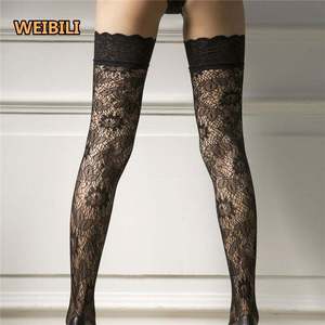 Bas Jacquard Élégants en Dentelle au-dessus du Genou, Style Français, Chaussettes Respirantes en Nylon à Effet Autoportant, Bas Transparent Sexy à Motifs Floraux Lolita - Product Image 5